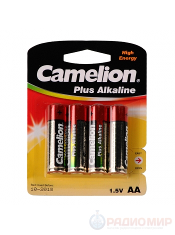 Батарейка AA (LR6) алкалиновая Camelion